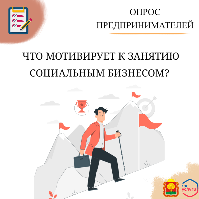 Опрос: «Что является мотивацией к занятию социальным предпринимательством?»