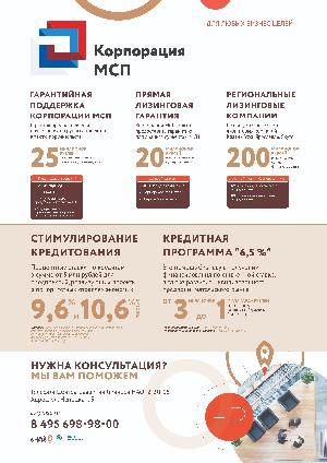Надёжный помощник для Вашего бизнеса - АО "Корпорация МСП"