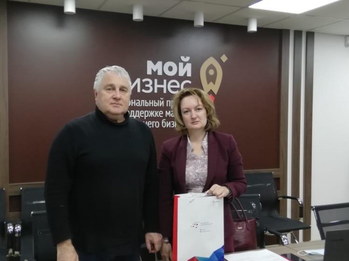 В центре «Мой бизнес» прошла рабочая встреча с Ириной Бурмыкиной, председателем Общественной палаты Липецкой области